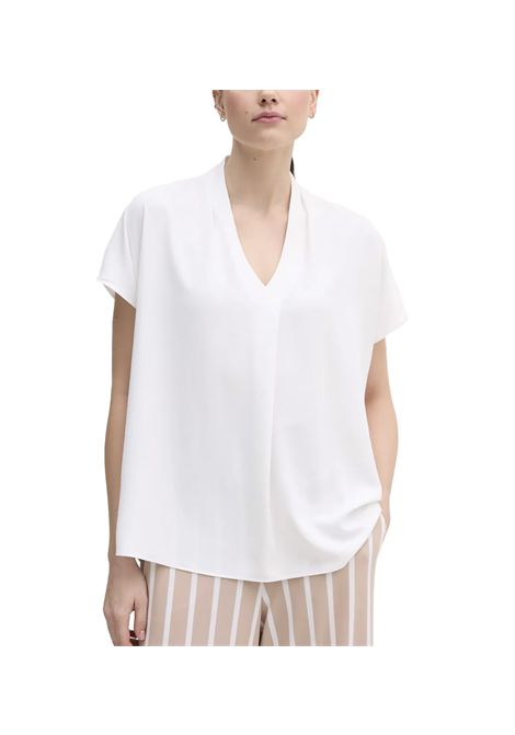 Blusa Joseph Ribkoff donna 251087 Bianca tinta unita mezza manica taglio largo comoda JOSEPH RIBKOFF | 2510871761